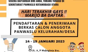 Ini Daftar Nama-nama Calon PKD yang Lolos Seleksi Administrasi di Kecamatan Kotamobagu Utara